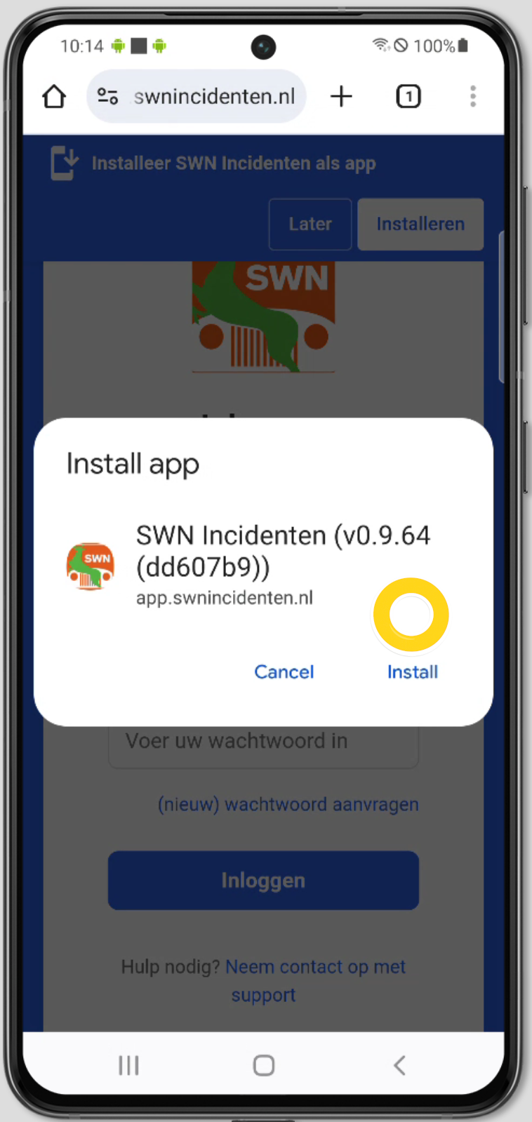 Stap 3: Bevestig installatie